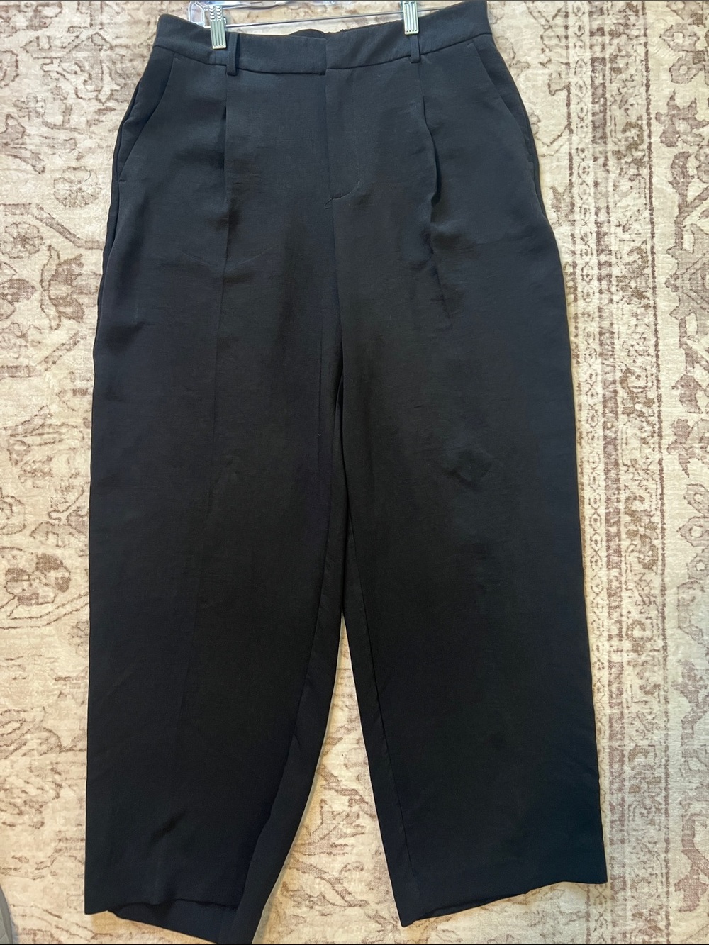 A New Day Black Loose Fit Wide Pleated Pants